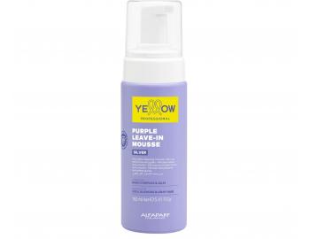 Bezoplachov� fialov� p�na pro neutralizaci �lut�ch t�n� Yellow Professional Silver Purple Leave-In Mouse - 160 ml