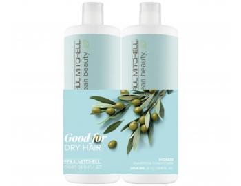 Sada pro such vlasy Paul Mitchell Clean Beauty Hydrate Save Big Duo
