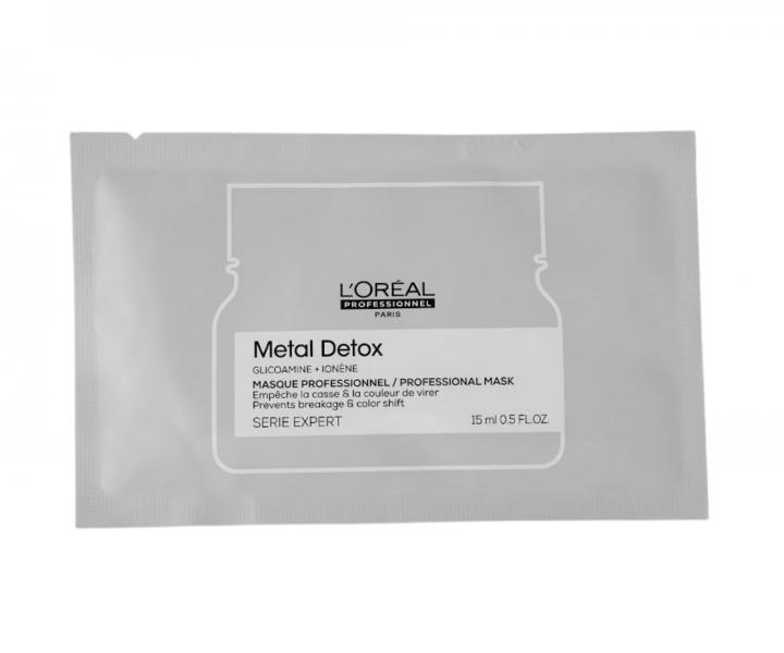Maska pro barven� a po�kozen� vlasy Lor�al Professionnel Serie Expert Metal Detox - 15 ml (bonus)