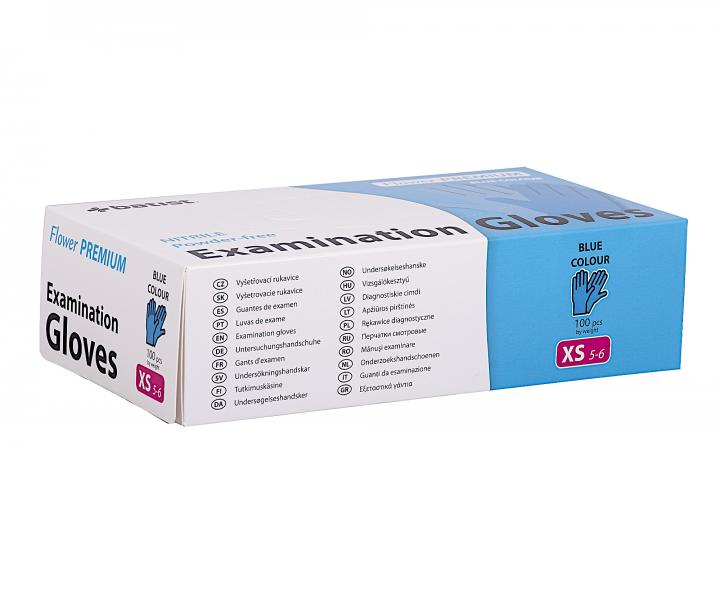 Jednorázové nitrilové rukavice Batist Flower Premium 100 ks - XS