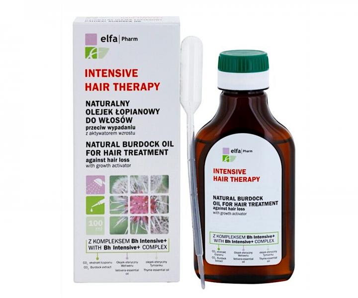 Olej proti vypadvn vlas Elfa Pharm Intensive Hair Therapy Natural Burdock Oil - 100 ml