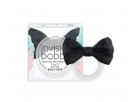 Spirálová gumička s mašlí Invisibobble Bowtique True Black - černá