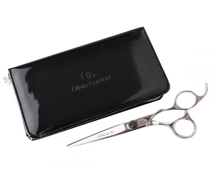 Kadeřnické nůžky Olivia Garden SilkCut® Shear XL 6" - stříbrné