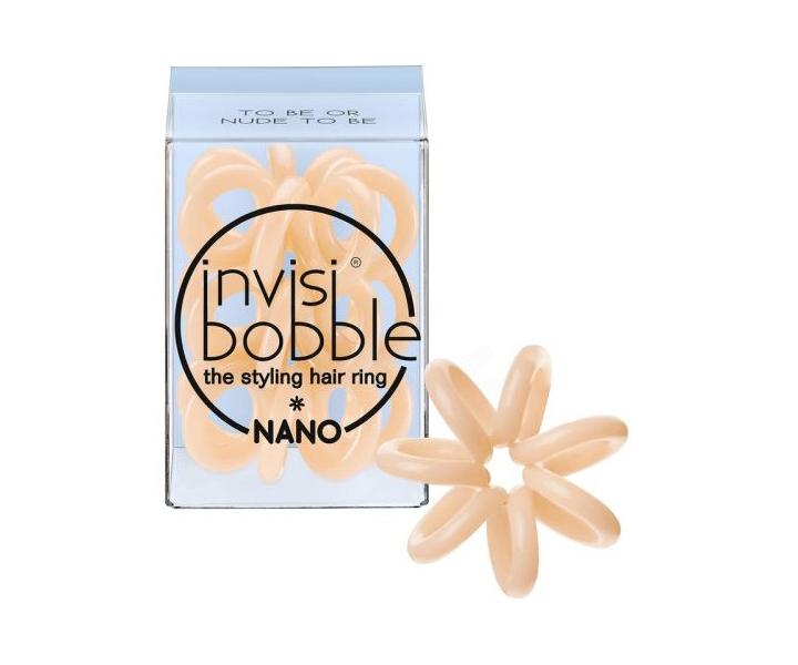 Spirálová gumička Invisibobble Nano Nude - béžová
