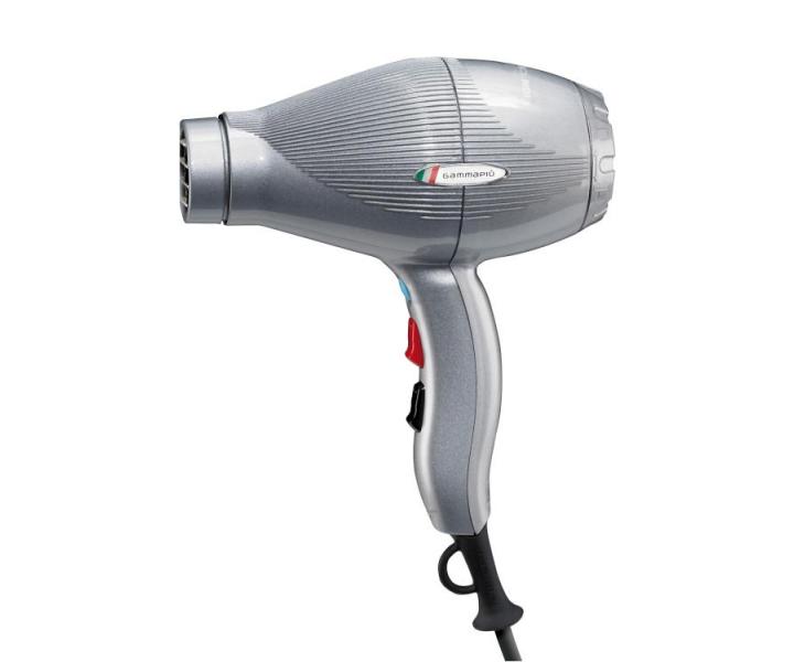 Fén na vlasy Gamma Piú Ion Ceramic S - 2300 W, stříbrný