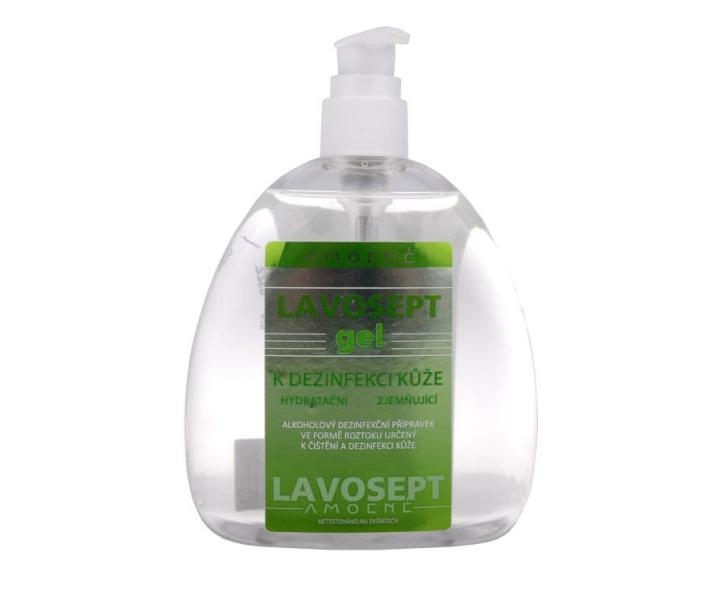 Hydratační gel k dezinfekci kůže Amoené Lavosept - citron - 400 ml