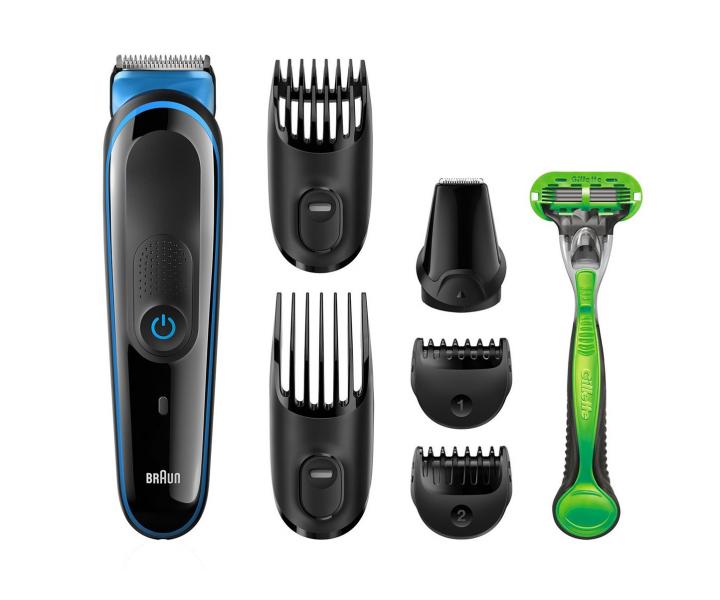 Zastřihovač pro celé tělo Braun MGK3040 - černý + zdarma holící strojek Gillette Body