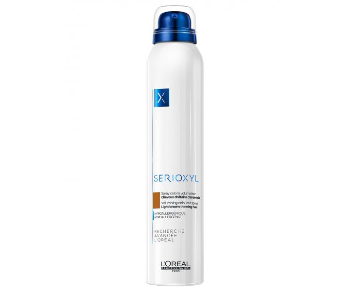 Sprej pro zakryt dnoucch vlas Loral Professionnel Serioxyl - svtle hnd, 200 ml