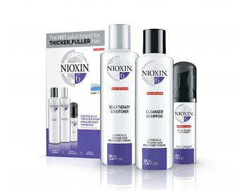 Sada pro silně řídnoucí chemicky ošetřené vlasy Nioxin System 6 Trial Kit No.6
