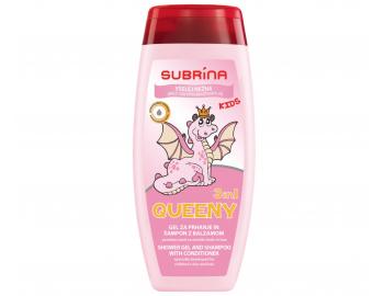 D�tsk� sprchov� gel a �ampon s kondicion�rem 3v1 Subrina Queeny - 250 ml