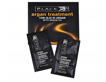ada pro pokozen vlasy Black Argan Treatment - ampon a maska 2x10ml
