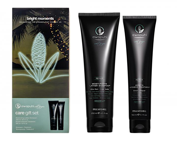 Dárková sada pro péči o poškozené vlasy Paul Mitchell Awapuhi Wild Ginger® Bright Moments