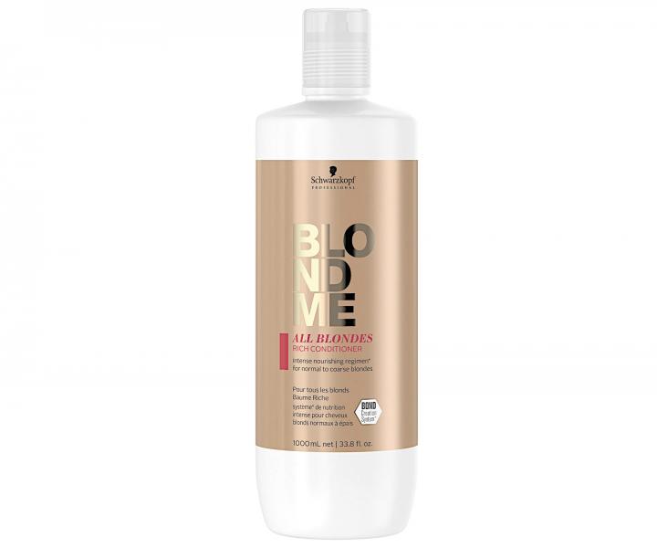 Bohatý kondicionér pro blond vlasy Schwarzkopf Professional BlondMe All Blondes Rich - 1000 ml