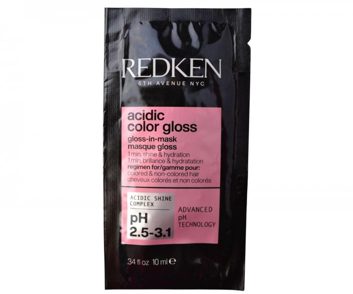 Rozjasujc hydratan maska pro barven vlasy Redken Acidic Color Gloss Gloss-In-Mask - 10 ml (bonus)