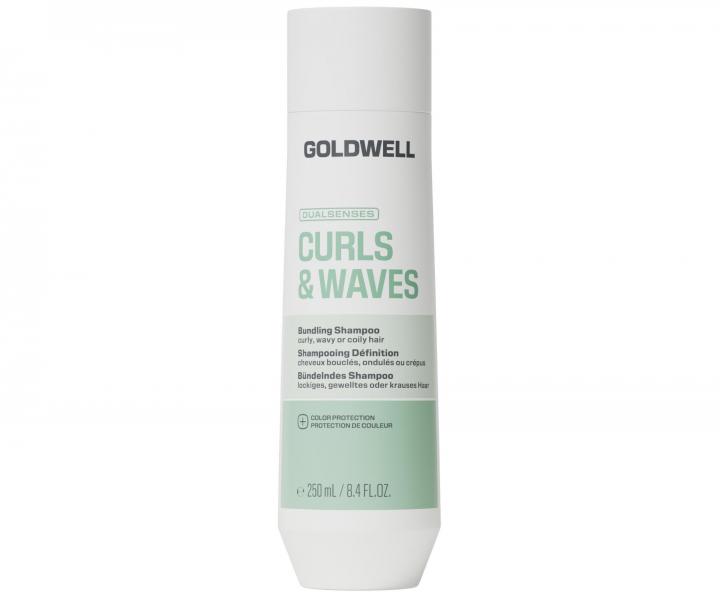 Hydrata�n� �ampon pro vlnit� a kudrnat� vlasy Goldwell Dualsenses Curls & Waves Bundling Shampoo - 250 ml