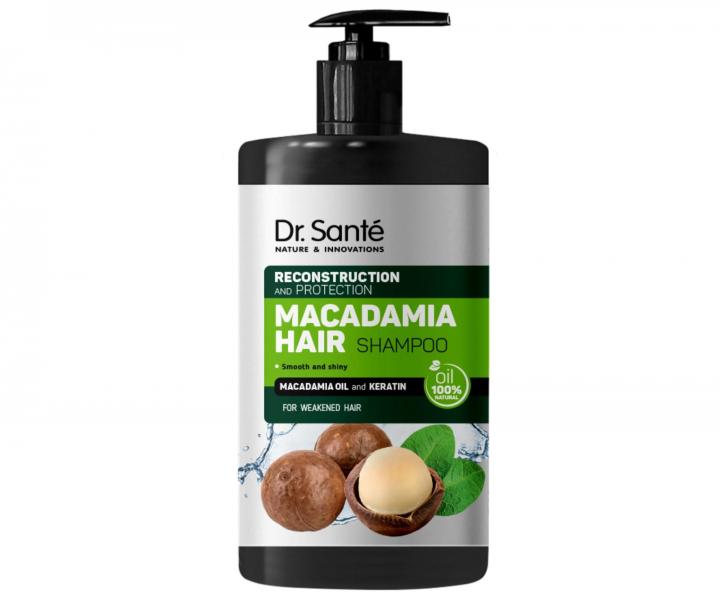ampon pro rekonstrukci pokozench vlas Dr. Sant Macadamia - 1000 ml