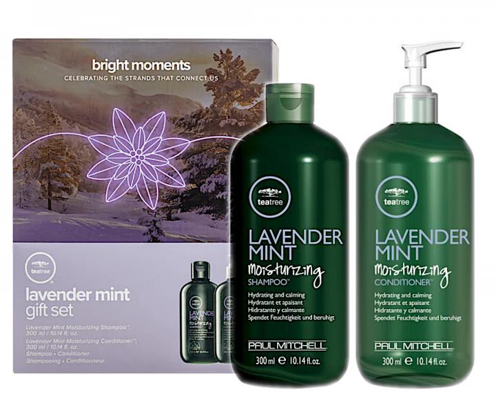 Dárková sada pro suché vlasy Paul MItchell Lavender Mint Duo Bright Moments