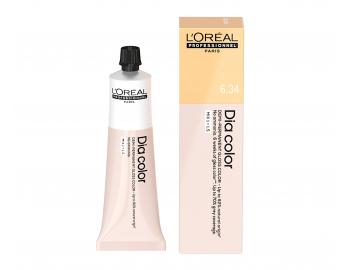 Přeliv na vlasy Loréal Professionnel Dia color 60 ml - 6.34 tmavá blond zlatá měděná