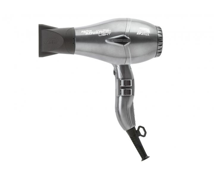 F�n na vlasy Parlux Advance Light, grafitov� + kart�� Denman L ZDARMA