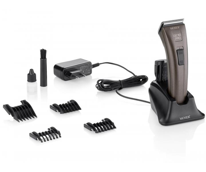Profesionln strojek na vlasy Moser Genio Pro 1874-0054 + barber pltnka Moser ZDARMA