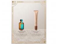 D�rkov� sada olejov� p��e a balz�mu na rty Moroccanoil The Shine Suite Vanilla Date Tinted Lip Balm Gift Set