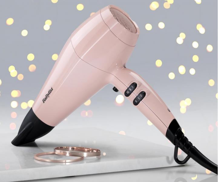 Fén na vlasy BaByliss 5337 PRE Rose Blush - 2200 W, růžový