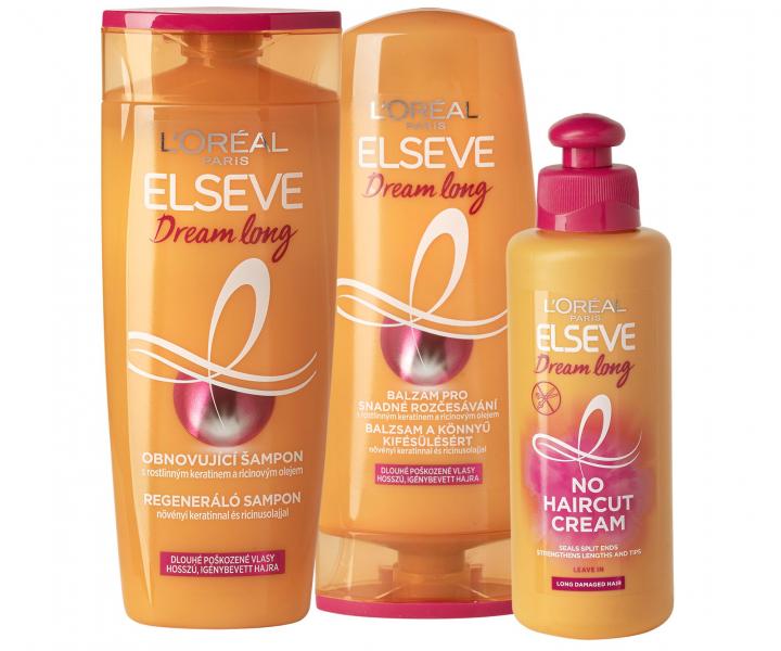 D�rkov� sada proti l�m�n� vlas� Lor�al Elseve Dream Long - �ampon + p��e + kr�m