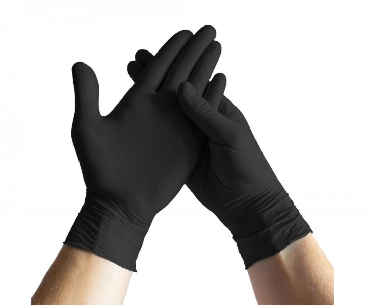 Latexové rukavice Espeon Latex Black - 100 ks, černé, velikost XL