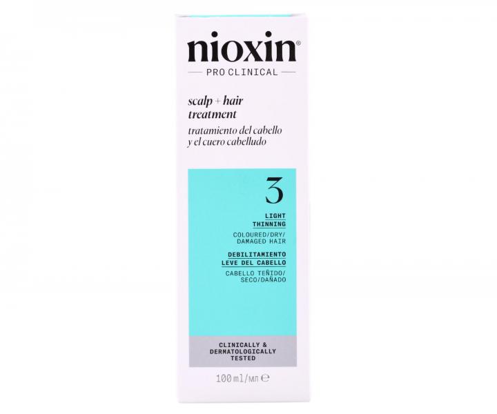 Řada pro mírně řídnoucí barvené vlasy Nioxin System 3