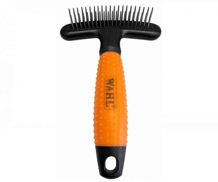 Oboustrann� vy�es�vac� h�eben na zv��ec� srst Wahl Professional Double Row Rake 58443 - oran�ov�