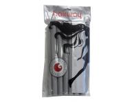 Ohebné natáčky Hairway pr.19 mm, 25 cm , 12 ks - šedé