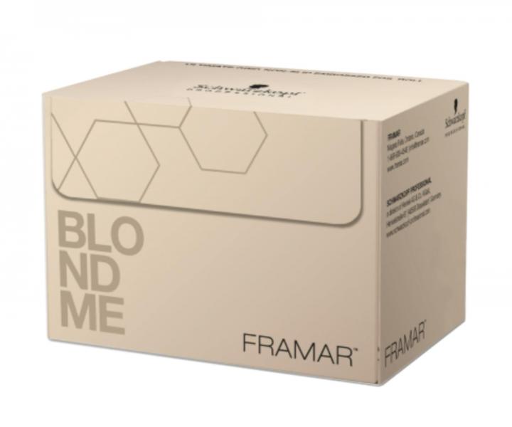 Profesionln kadenick hlinkov flie s embossingem Framar X Schwarzkopf Professional BlondMe - 97,5 m, zlat