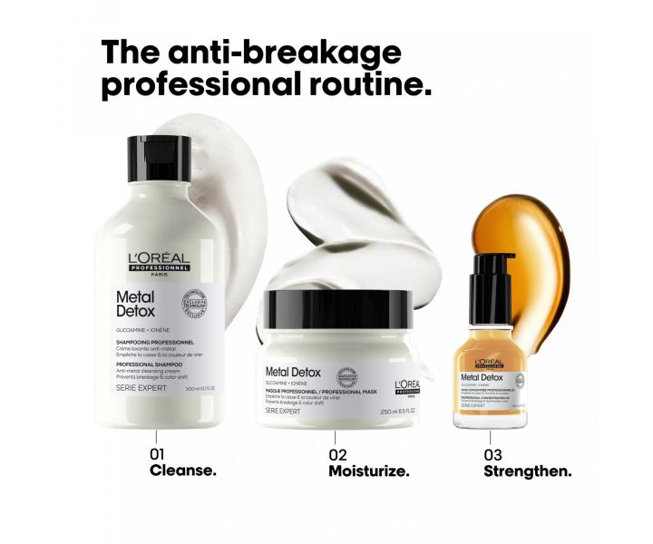Maska pro barvené a poškozené vlasy Loréal Professionnel Serie Expert Metal Detox - 250 ml