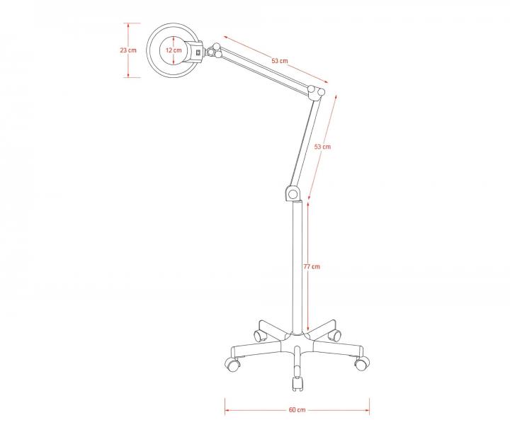 Kosmetick� lampa s lupou Weelko Expand 1001A- 3,6 dioptrie