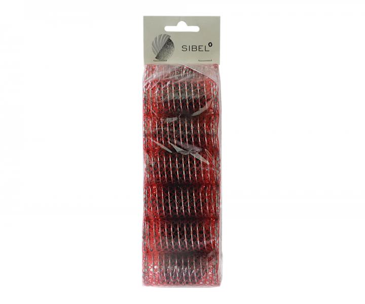 Spir�lov� nat��ky na vlasy Sibel �erven� 12 ks - 30 mm