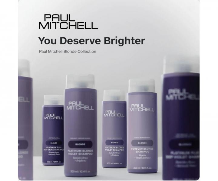 Neutralizan ampon pro blond a melrovan vlasy Paul Mitchell Blonde Platinum Blonde Violet Shampoo - 300 ml