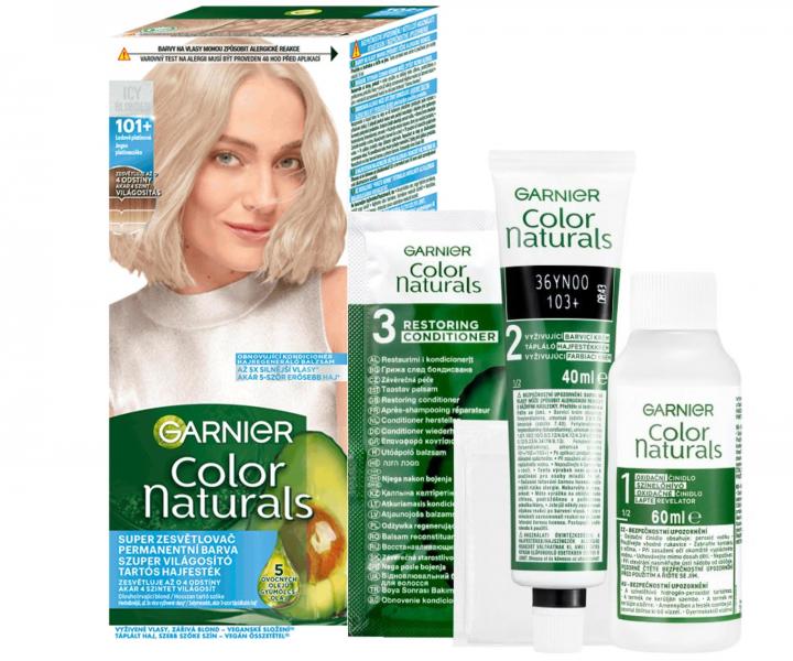 Permanentní zesvětlující barva na vlasy Garnier Color Naturals - 101+ ledově platinová