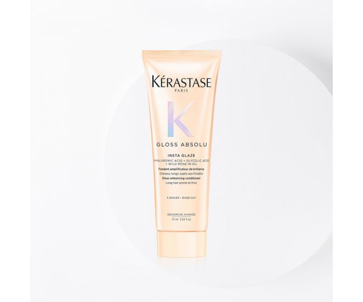 Drkov sada pro hydrataci a lesk vlas se sklonem ke krepatn Krastase Gloss Absolu Anti-frizz Glossy Hair Set