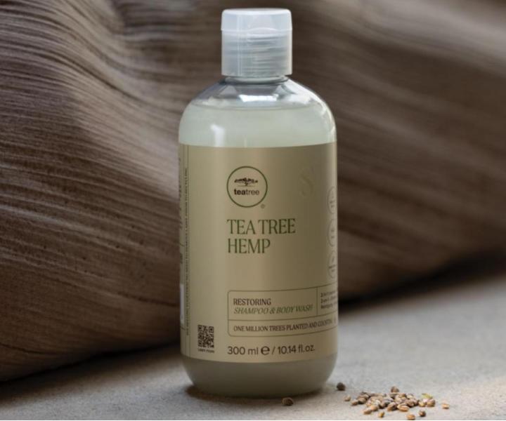 Regenerační šampon a sprchový gel s konopným olejem Paul Mitchell Tea Tree Hemp - 300 ml