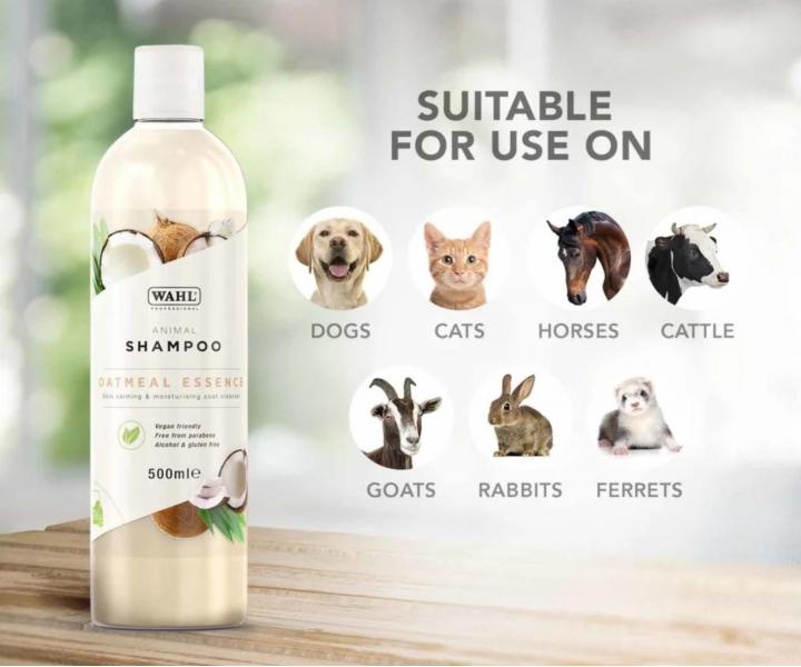 Jemn� �istic� �ampon pro citlivou zv��ec� poko�ku Wahl Professional Animal Shampoo Oatmeal Essence - 500 ml, koncentr�t