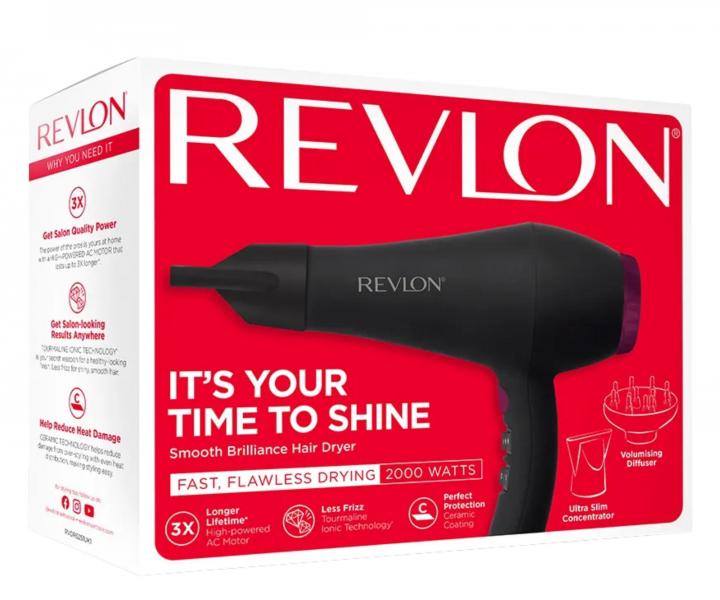 Profesion�ln� f�n na vlasy Revlon Smooth Brilliance RVDR5251E - 2000 W + kart�� zdarma