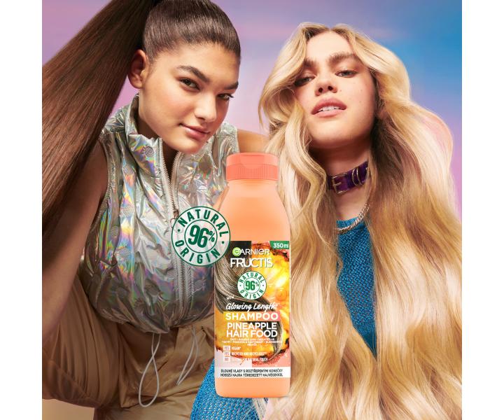 Rozjasujc ampon pro dlouh vlasy Garnier Fructis Shampoo Pineapple Hair Food - 350 ml