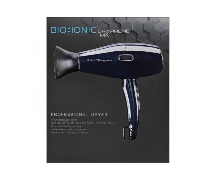 Profesionln fn na vlasy Bio Ionic Graphene MX Pro Dryer - 2000 W + kart zdarma
