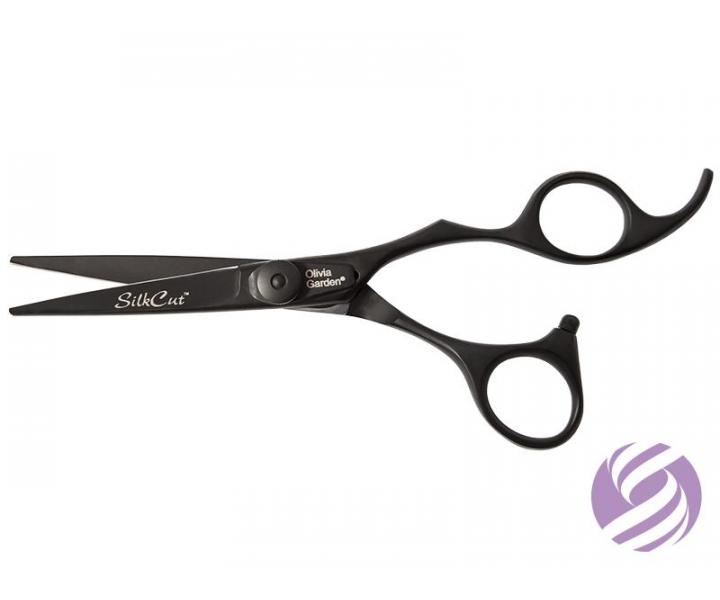Sada nůžek 5,75" + nůžek 6,35" + břitva Olivia Garden Matt Black Edition + kartáč zdarma
