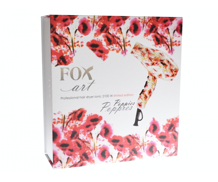 Profesionln fn na vlasy Fox Art Poppies - 2100 W