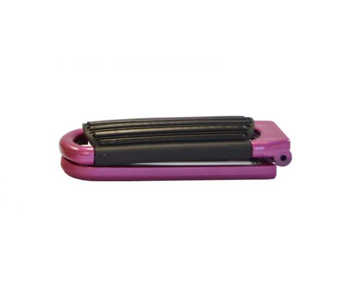 Cestovní kartáč Olivia Garden se zrcátkem - 40x105 mm, růžový