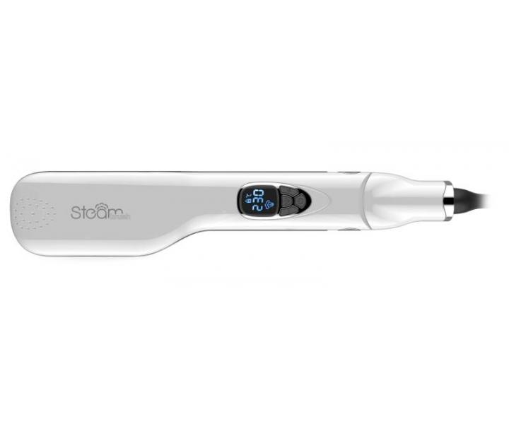 Profesionální žehlička / kartáč na vlasy s párou SteamBrush - bílá