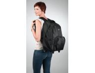 Cestovní batoh s teleskopickou rukojetí Sibel Backpack - černý - použité, odřená kolečka