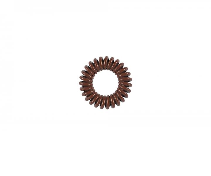 Spirálová gumička do vlasů Invisibobble Original - hnědá, 3 ks