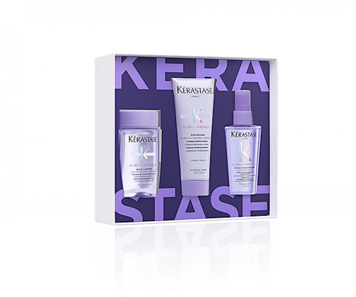 Dárková sada pro rozjasnění blond vlasů Kérastase Blond Absolu With Love